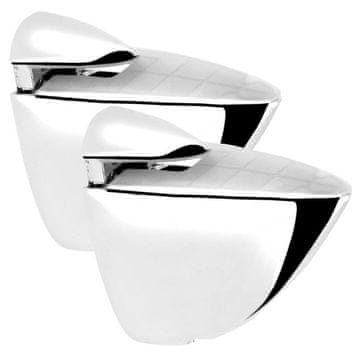 SAPHO Kromirani Nosilci Poličk TUCAN, 22x35x39 mm, Par, Kopalniška Eleganca