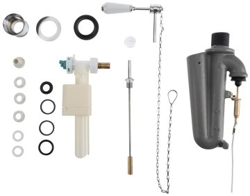 KERASAN WALDORF-RETRO kromiran splakovalni mehanizem s ketnico