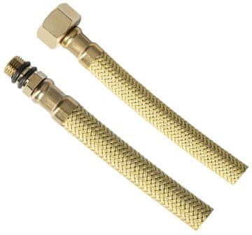 AQUALINE Elegantna Fleksibilna Nerezova Cev, 40 cm, Mat Zlata, Povezava M10x3/8"