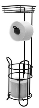 Ridder MILA Samostoječe Držalo za Toaletni Papir, Črno, Nerjaveče Jeklo