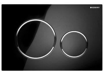 Geberit Keramične Talne Ploščice TRIBECA 20x120 cm - Črna Lesk/Chrom Odtone