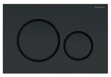 Geberit GEBERIT SIGMA20 mat črna tipka za splakovanje, enostavna za čiščenje