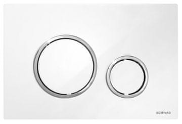 Schwab SCHWAB VELA gumb za upravljanje, beli/krom, 247x165 mm