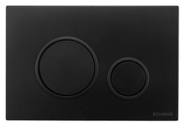 Schwab SCHWAB VELA mat črno upravljalno stikalo, 247x165 mm