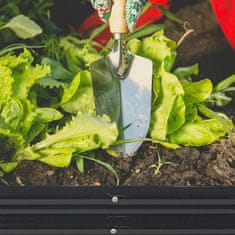 Aga Dvignjena greda 180x90x30 cm pocinkano jeklo Črna