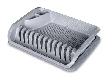 keeeper Odcejalnik za posodo 39,5x29,5cm s pladnjem, plastika, SHE