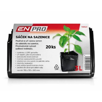 Enpro Vrečka za sadike 3 L, 150 x 130 x 260 mm, 20 kosov