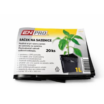 Enpro Vrečka za sadike 1 L, 105 x 90 x 200 mm, 20 kosov
