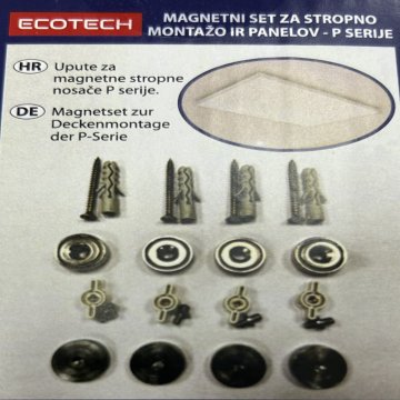 ECOTECH Magnetni set za stropno montažo IR panelovP serije