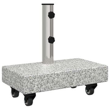 Vidaxl Podstavek za senčnik Siv 45 x 25 x 45 cm Granit