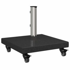 Vidaxl Podstavek za senčnik 30 kg Črna Granit Kvadrat