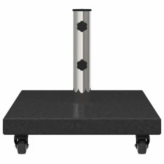 Vidaxl Podstavek za senčnik 30 kg Črna Granit Kvadrat