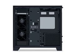 Lian Li O11 Dynamic Mini V2 Flow računalniško ohišje, Midi-Tower, kaljeno steklo, črno (O11DMIV2FX)