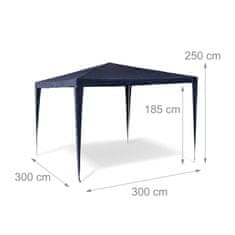 Northix Paviljon šotor z vodoodporno streho, prilagodljiv sistem, robustno ogrodje
