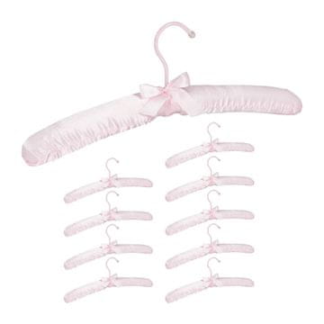 Northix Obešalnik za oblačila iz satena z okrasno pentljo 360° vrtljiv kavelj