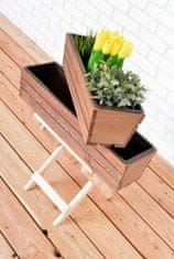 Rojaplast vrtno korito Modern 51 cm KG15710, rjavo