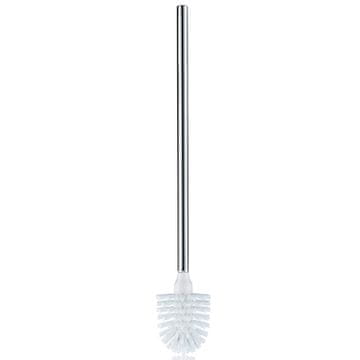 Kela WC krtača KL-20138 La Brosse dolg ročaj iz nerjavečega jekla, bel, sijajen