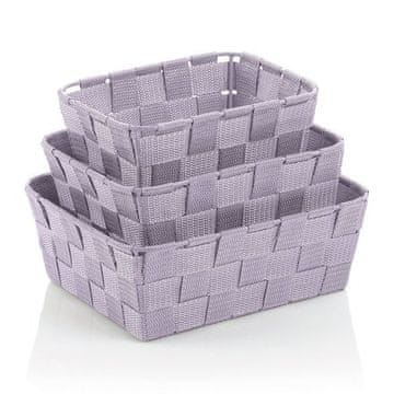 Kela Košarica KL-24348 Alvaro PP, set of 3, purple