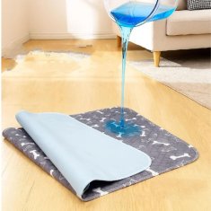 HARLEY® Neprepustne pralne podloge za pasje mladiče 70x80 cm | PAWSORB Siva