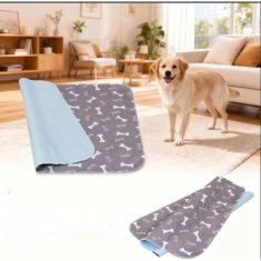 HARLEY® Neprepustne pralne podloge za pasje mladiče 70x80 cm | PAWSORB Siva