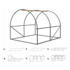 Aga Vrtni rastlinjak TUN5545 2x2x2 m