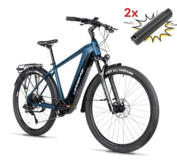 Leader Fox Električno Kolo Barnet 28" Trekking M, Modra Matt, LG Baterija, Bafang Motor