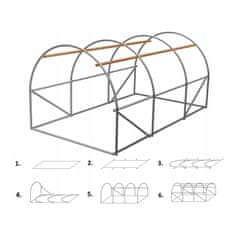 Aga Vrtni rastlinjak TUN5583 4x2,5x2 m