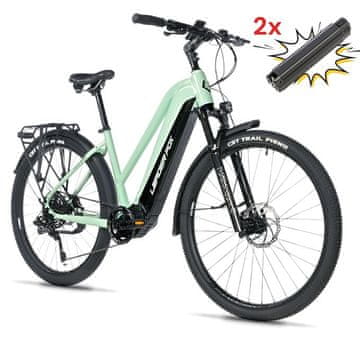 Leader Fox Električno Treking Kolo BARNET Lady 28" Zeleno, 720Wh, BAFANG M510