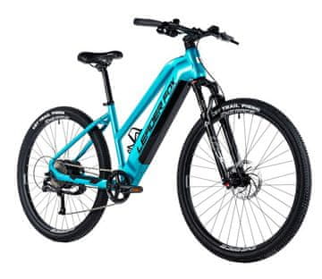Leader Fox E-BIKE 29" ARIMO LADY MODRA 720Wh, HRBTNI MOTOR, 9 PRESTAV, VZMETENJE 120mm