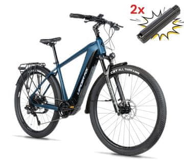 Leader Fox E-kolo Trek Barnet Gent 28" M510, Modra Mat, Aluminij, 95Nm, 720Wh
