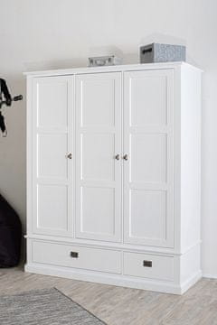 Fort Garderobna omara BROAD S TIHIM ZAPIRANJEM - BELA