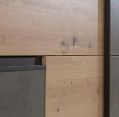 Fort GARDEROBNA OMARA VIN HRAST + SIVA