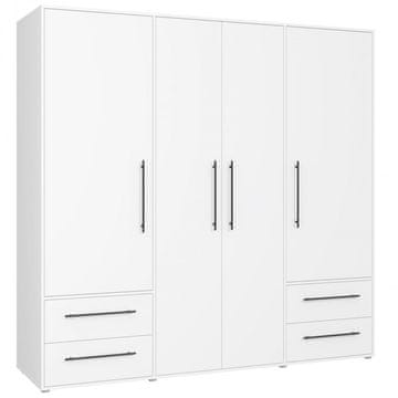 Fort Garderobna omara MOKKARIS MKSS841 (bela)