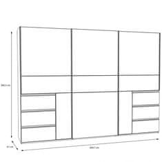 Fort Garderobna omara WINN 2 W2QS13332 (bela)