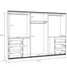 Fort Garderobna omara WINN 2 W2QS13332 (bela)