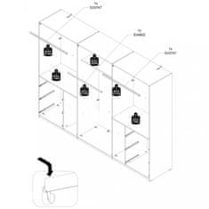 Fort Garderobna omara WINN 2 W2QS13332 (bela)