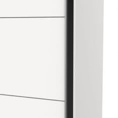 Fort Garderobna omara GHOST - 200 cm (bela)