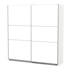 Fort Garderobna omara GHOST - 200 cm (bela)