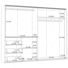 Fort Garderobna omara WINN 2 W2QS52332 (bela)