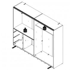 Fort Garderobna omara WINN 2 W2QS52332 (bela)