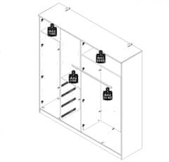 Fort Garderobna omara FORTASTA FQSS942R (bež)