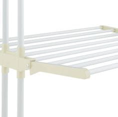 Northix Stojalo za sušenje perila s kolesi in zložljivimi krili, 4 nivoji