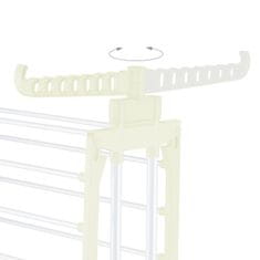 Northix Stojalo za sušenje perila s kolesi in zložljivimi krili, 4 nivoji