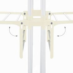 Northix Stojalo za sušenje perila s kolesi in zložljivimi krili, 4 nivoji