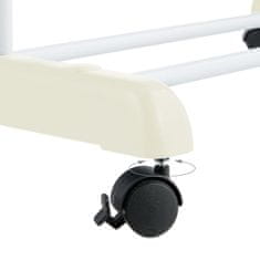 Northix Stojalo za sušenje perila s kolesi in zložljivimi krili, 4 nivoji