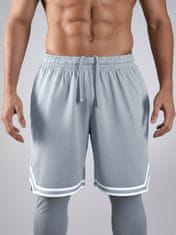 PANTONECLO Moške športne kratke hlače z razporkom ob strani , L