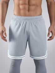 PANTONECLO Moške športne kratke hlače z razporkom ob strani , L