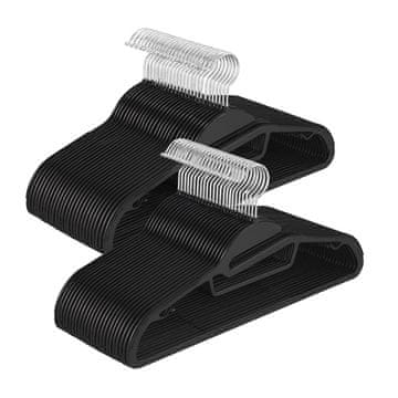 Northix Komplet gumiranih obešalnikov za oblačila - nedrseči, prihranijo prostor