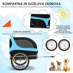 PetCARE Kolesarska prikolica za hišne ljubljenčke 