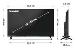 Sharp LED TV sprejemnik 32HA1205E